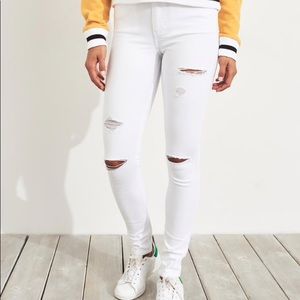 Hollister distressed high waisted jeans